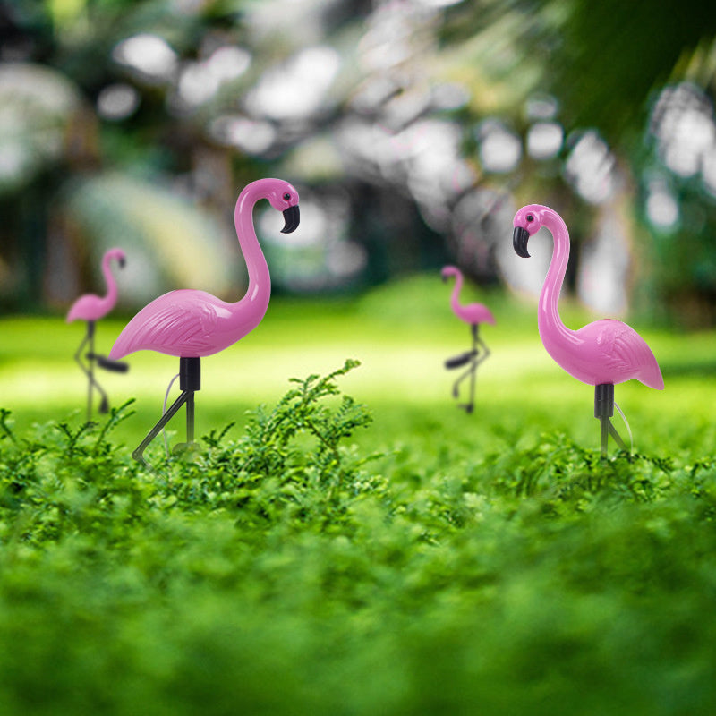 FlamingoGlow - solarbetriebene LED-Rasenflamingo-Lampe