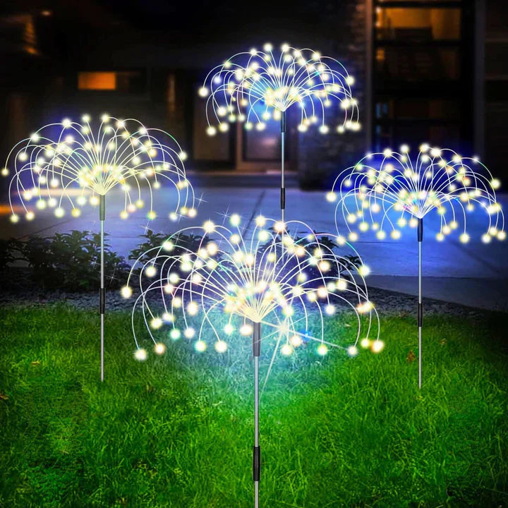 FireGlow – Solar-LED-Feuerwerkslicht für Garten & Terrasse